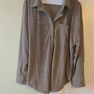 Corduroy Button-Up Shirt